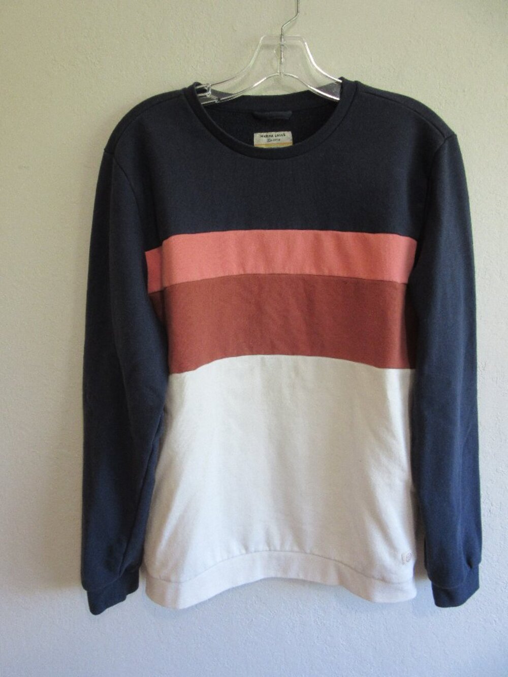 Marine Layer Colorblock Fleece M Long Sleeve Sweatshirt